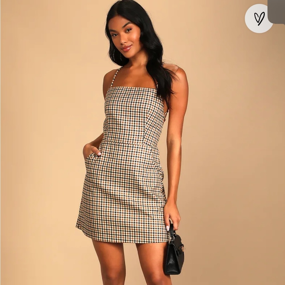 Cute  plaid lulus mini dress
